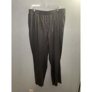 BloomChic Black Pants With Gold Shimmer Details Size 18-20